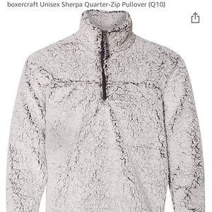 3/4 zip gray frost Sherpa